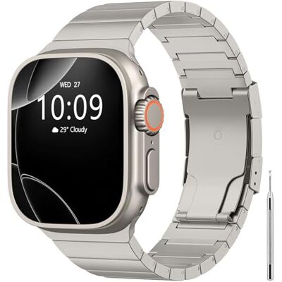 TiMOVO Titanium Band Compatible with Apple Watch Ultra 3/2/1 49mm TiMOVO Titanium Band Compatible with Apple Watch Ultra 3/2/1 49mm