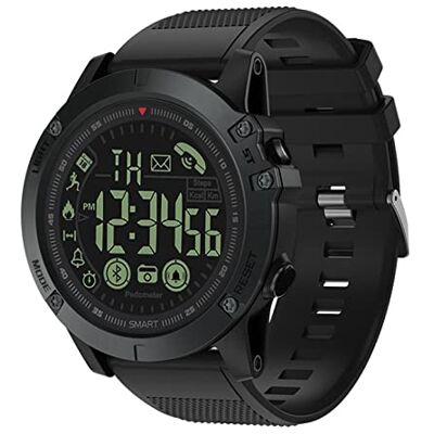 JUSHZ Montre intelligente pour homme Montre intelligente électronique pour enfants Étanche Comptage de pas Sports de plein air Bluetooth Multifonction Course à pied, Noir , 50x14mm JUSHZ Montre intelligente pour homme Montre intelligente électronique pour enfants Étanche Comptage de pas Sports de plein air Bluetooth Multifonction Course à pied, Noir , 50x14mm