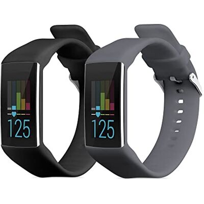 kwmobile Bracelet compatible avec Polar A360 / A370 bracelet 2x de rechange en silicone pour fitness tracker kwmobile Bracelet compatible avec Polar A360 / A370 bracelet 2x de rechange en silicone pour fitness tracker