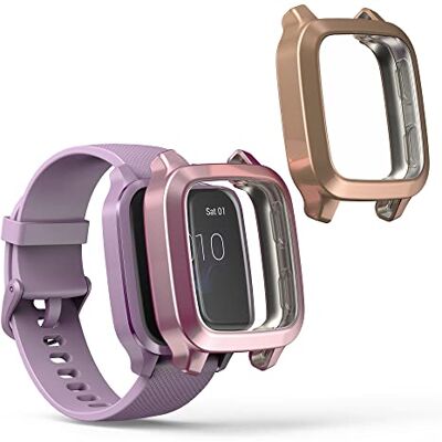 kwmobile Coque compatible avec Garmin Venu Sq Music/Sq coque 2x Étui cadre écran en silicone pour Fitness Tracker rose ancien-or rose kwmobile Coque compatible avec Garmin Venu Sq Music/Sq coque 2x Étui cadre écran en silicone pour Fitness Tracker rose ancien-or rose