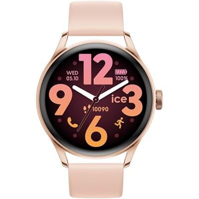 ICE-WATCH ICE smart 3.0 1.2 Rose-gold Nude 1.2 AMOLED GPS Montre connectée rose-gold pour femme avec bracelet en silicone 025103 (1.20 pouces) ICE-WATCH ICE smart 3.0 1.2 Rose-gold Nude 1.2 AMOLED GPS Montre connectée rose-gold pour femme avec bracelet en silicone 025103 (1.20 pouces)