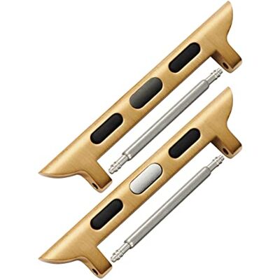 masar Adaptateur de bracelet montre compatible avec Apple Watch/Connecteur Band – Or – Bracelet 20mm – 38mm / 40mm / 41mm / 42mm – Watch Strap Adapter – 38M20GOLD masar Adaptateur de bracelet montre compatible avec Apple Watch/Connecteur Band – Or – Bracelet 20mm – 38mm / 40mm / 41mm / 42mm – Watch Strap Adapter – 38M20GOLD