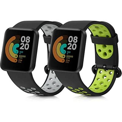 kwmobile Bracelet compatible avec Xiaomi Mi Watch Lite/Redmi Watch bracelet 2x de rechange en silicone pour fitness tracker kwmobile Bracelet compatible avec Xiaomi Mi Watch Lite/Redmi Watch bracelet 2x de rechange en silicone pour fitness tracker