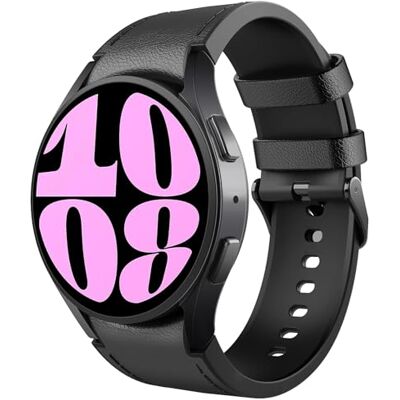 TiMOVO Leather Hybrid Band Compatible with Galaxy Watch 7 6 5 4 40/44mm TiMOVO Leather Hybrid Band Compatible with Galaxy Watch 7 6 5 4 40/44mm