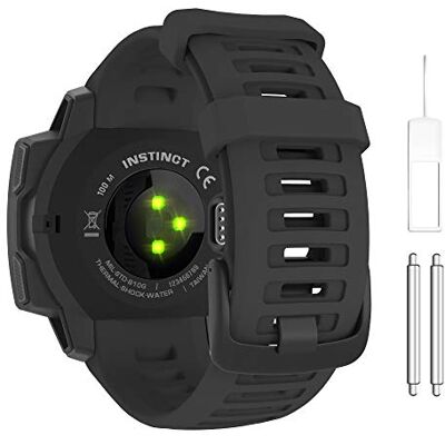 MoKo Silicone Watch Strap Compatible with Garmin Instinct & Instinct 2 MoKo Silicone Watch Strap Compatible with Garmin Instinct & Instinct 2