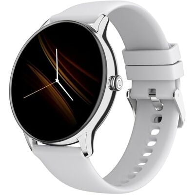 Noise Montre intelligente à cadran rond avec appel Bluetooth, écran TFT de 3,5 cm, batterie jusqu'à 7 jours, plus de 100 cadrans, IP68, moniteur de fréquence cardiaque, gris argenté, Onesize, Style de Noise Montre intelligente à cadran rond avec appel Bluetooth, écran TFT de 3,5 cm, batterie jusqu'à 7 jours, plus de 100 cadrans, IP68, moniteur de fréquence cardiaque, gris argenté, Onesize, Style de