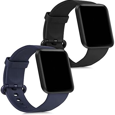 kwmobile Bracelet compatible avec Xiaomi Mi Watch Lite/Redmi Watch bracelet 2x de rechange en silicone pour fitness tracker kwmobile Bracelet compatible avec Xiaomi Mi Watch Lite/Redmi Watch bracelet 2x de rechange en silicone pour fitness tracker