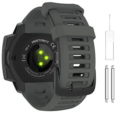 MoKo Silicone Watch Strap Compatible with Garmin Instinct & Instinct 2 MoKo Silicone Watch Strap Compatible with Garmin Instinct & Instinct 2