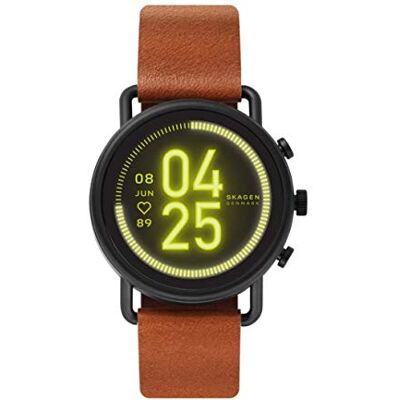 Skagen Montre Intelligente HR Falster 3 Suivi de la fréquence Cardiaque, Google Assistant, Notifications de Smartphone, Suivi d'activité, Google Pay et GPS, cuir., 0, Sangles Skagen Montre Intelligente HR Falster 3 Suivi de la fréquence Cardiaque, Google Assistant, Notifications de Smartphone, Suivi d'activité, Google Pay et GPS, cuir., 0, Sangles