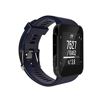 INF Bracelet compatible Garmin Forerunner 35/30 en silicone bleu INF Bracelet compatible Garmin Forerunner 35/30 en silicone bleu
