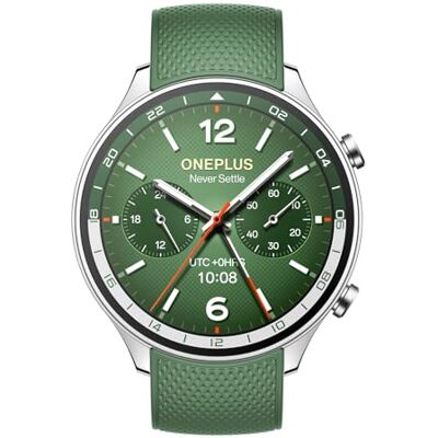 OnePlus Montre 2R avec Wear OS 4 de Google, chipset Snapdragon W5, jusqu'à 100 heures d'autonomie, écran AMOLED de 1,43", mode sport supérieur à 100, GPS double fréquence, vert OnePlus Montre 2R avec Wear OS 4 de Google, chipset Snapdragon W5, jusqu'à 100 heures d'autonomie, écran AMOLED de 1,43", mode sport supérieur à 100, GPS double fréquence, vert