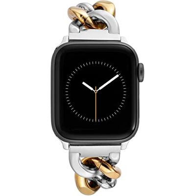 Anne Klein Fashion Chain Bracelet for Apple Watch, Secure, Adjustable, Apple Watch Replacement Band, Fits Most WristsTwo Tone,42/44/45/Ultra/Ultra 2 Anne Klein Fashion Chain Bracelet for Apple Watch, Secure, Adjustable, Apple Watch Replacement Band, Fits Most WristsTwo Tone,42/44/45/Ultra/Ultra 2