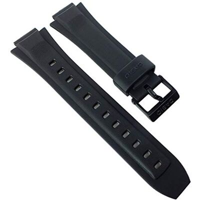Casio 10163776 Bracelet en résine Noir, bande Casio 10163776 Bracelet en résine Noir, bande
