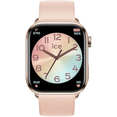 ICE-WATCH ICE smart 2.0 Rose-Gold Nude Montre connectée rose avec bracelet en silicone rose pour femme 022538 (1,96 pouces) ICE-WATCH ICE smart 2.0 Rose-Gold Nude Montre connectée rose avec bracelet en silicone rose pour femme 022538 (1,96 pouces)