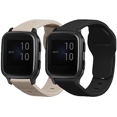 kwmobile Bracelet compatible avec Garmin Venu Sq Music/Sq bracelet 2x bracelet de rechange en silicone pour fitness tracker kwmobile Bracelet compatible avec Garmin Venu Sq Music/Sq bracelet 2x bracelet de rechange en silicone pour fitness tracker