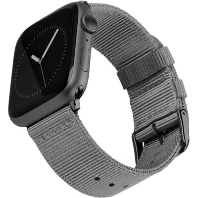 Archer Watch Straps Bracelets de Remplacement en Nylon pour Apple Watch (Gris/Noir, 44/45/46/49mm) Archer Watch Straps Bracelets de Remplacement en Nylon pour Apple Watch (Gris/Noir, 44/45/46/49mm)