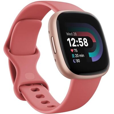 Fitbit Versa 4,Pink Sand/Copper Smartwatch Unisex-Adult, Sable Rose/Aluminium Rose cuivré, Taille Unique Fitbit Versa 4,Pink Sand/Copper Smartwatch Unisex-Adult, Sable Rose/Aluminium Rose cuivré, Taille Unique