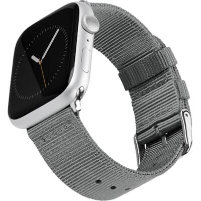 Archer Watch Straps Bracelets de Remplacement en Nylon pour Apple Watch (Gris/Acier Inoxydable, 44/45/46/49mm) Archer Watch Straps Bracelets de Remplacement en Nylon pour Apple Watch (Gris/Acier Inoxydable, 44/45/46/49mm)