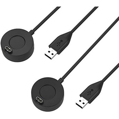 TiMOVO 2 Pack Charger Compatible with Garmin Watch, Black TiMOVO 2 Pack Charger Compatible with Garmin Watch, Black