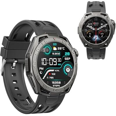OBA Montre connectée OMOLED Tracker, Appels, Bluetooth,100+ Mode Sport Santé Fitness Tracker, Chronomètre pour Android iOS Watch S2 unique avec puce SF (Noir) OBA Montre connectée OMOLED Tracker, Appels, Bluetooth,100+ Mode Sport Santé Fitness Tracker, Chronomètre pour Android iOS Watch S2 unique avec puce SF (Noir)