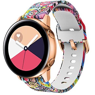 Cadorabo Bracelet en silicone 20mm compatible avec Samsung Galaxy Watch 42mm / 3/4 / 5 en design imprimé FORMES COLORÉES Bracelet de remplacement pour Huawei Watch 2 pour Nokia Steel uvm Cadorabo Bracelet en silicone 20mm compatible avec Samsung Galaxy Watch 42mm / 3/4 / 5 en design imprimé FORMES COLORÉES Bracelet de remplacement pour Huawei Watch 2 pour Nokia Steel uvm