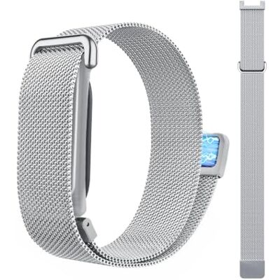 TiMOVO Stainless Steel Magnetic Band Compatible with Fitbit Air Replacement Metal Mesh Arm Bracelet, Adjustable Active Strap Bracelet Correa for Women and Men TiMOVO Stainless Steel Magnetic Band Compatible with Fitbit Air Replacement Metal Mesh Arm Bracelet, Adjustable Active Strap Bracelet Correa for Women and Men