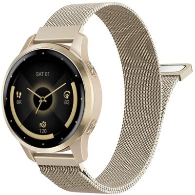MoKo 18mm Magnetic Stainless Steel Mesh Band Compatible with Garmin Watch MoKo 18mm Magnetic Stainless Steel Mesh Band Compatible with Garmin Watch