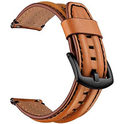 SYSTEM-S Bracelet flexible en silicone 20 mm pour montre connectée Samsung Galaxy Watch 4 Marron, marron, Eine Grösse SYSTEM-S Bracelet flexible en silicone 20 mm pour montre connectée Samsung Galaxy Watch 4 Marron, marron, Eine Grösse