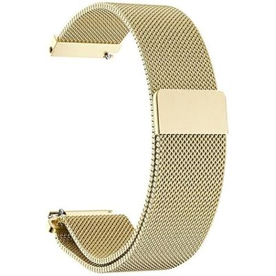 SYSTEM-S Bracelet de montre milanaise en métal pour montre connectée Huawei Watch 20 mm Jaune, Métallique/jaune, Eine Grösse, Classique SYSTEM-S Bracelet de montre milanaise en métal pour montre connectée Huawei Watch 20 mm Jaune, Métallique/jaune, Eine Grösse, Classique