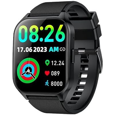 Cool Smartwatch écran Amoled incurvé silicone noir (appels, santé, sport), Noir, Mediano Cool Smartwatch écran Amoled incurvé silicone noir (appels, santé, sport), Noir, Mediano