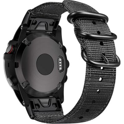 FINTIE Bracelet compatible avec Garmin Fenix 3 / Fenix 3 HR/Fenix 5X / Fenix 5X Plus/Fenix 6X / 6X Pro Bracelet de montre de rechange réglable en nylon Quickfit 26 mm Respirant, Nylon FINTIE Bracelet compatible avec Garmin Fenix 3 / Fenix 3 HR/Fenix 5X / Fenix 5X Plus/Fenix 6X / 6X Pro Bracelet de montre de rechange réglable en nylon Quickfit 26 mm Respirant, Nylon