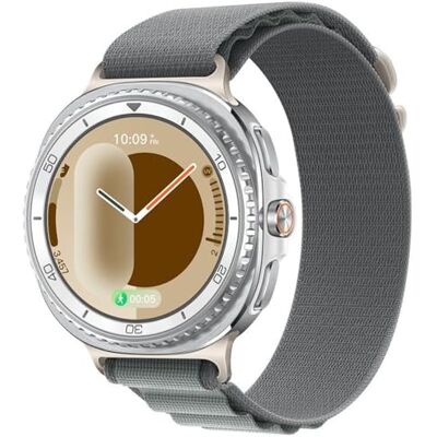 Wigento Bracelet en nylon pour Samsung Galaxy Watch 8/8 Classic Alpine Loop Gris Wigento Bracelet en nylon pour Samsung Galaxy Watch 8/8 Classic Alpine Loop Gris