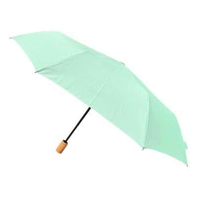 SMATI Parapluie Homme et Femme en Tissu Recyclé Objet écologique Solide Anti Vent Automatique Ouverture Fermeture Parapluie Pliant Compact Voyage, CELADON SMATI Parapluie Homme et Femme en Tissu Recyclé Objet écologique Solide Anti Vent Automatique Ouverture Fermeture Parapluie Pliant Compact Voyage, CELADON