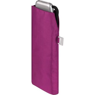 Doppler Parapluie de poche en acier carbone slim uni Format pratique Léger 22 cm, Rose fantaisie, 90 cm, Élégant Doppler Parapluie de poche en acier carbone slim uni Format pratique Léger 22 cm, Rose fantaisie, 90 cm, Élégant