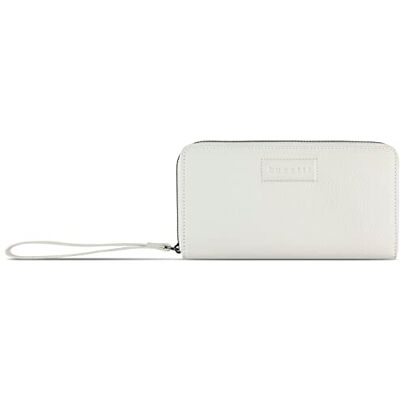 bugatti Elsa portefeuille zippé longue durée L avec protection RFID, cuir, blanc bugatti Elsa portefeuille zippé longue durée L avec protection RFID, cuir, blanc