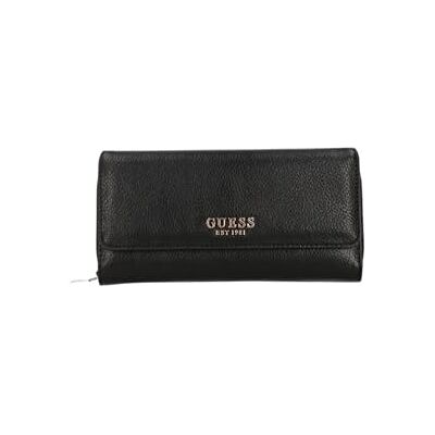 GUESS Brooke SLG Portefeuille pour femme, noir, simili cuir, 19,5 x 9 x 4 cm, avec 22 compartiments porte-cartes et porte-monnaie extérieur GUESS Brooke SLG Portefeuille pour femme, noir, simili cuir, 19,5 x 9 x 4 cm, avec 22 compartiments porte-cartes et porte-monnaie extérieur