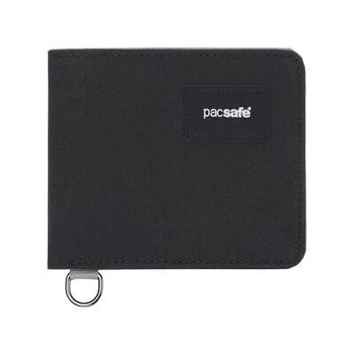Pacsafe Rfidsafe Portefeuille à deux volets avec blocage RFID, noir de jais, taille unique, portefeuille à deux volets avec blocage RFID Pacsafe Rfidsafe Portefeuille à deux volets avec blocage RFID, noir de jais, taille unique, portefeuille à deux volets avec blocage RFID