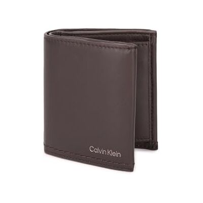 Calvin Cuir portefeuille Duo Stitch Trifold 6CC W/Coin Dark Brown brun foncé Calvin Cuir portefeuille Duo Stitch Trifold 6CC W/Coin Dark Brown brun foncé
