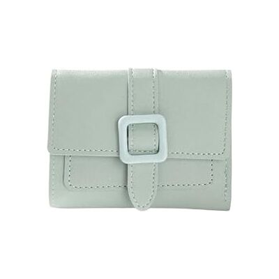 HKABCXT Petit porte-monnaie couleur caramel pour femme, porte-monnaie en cuir PU, porte-monnaie court, design mini, solide, Vert, Talla única, One Style HKABCXT Petit porte-monnaie couleur caramel pour femme, porte-monnaie en cuir PU, porte-monnaie court, design mini, solide, Vert, Talla única, One Style