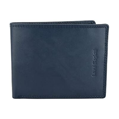 Laura Biagiotti Portefeuille Homme Cuir Véritable Porte-Monnaie, Compact, Bleu Marine Pochette Cadeau Laura Biagiotti Portefeuille Homme Cuir Véritable Porte-Monnaie, Compact, Bleu Marine Pochette Cadeau
