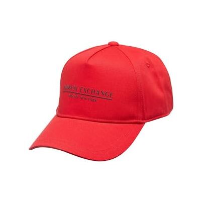 Giorgio Armani Exchange Essential Milano/New York Casquette de baseball avec logo pour homme, rouge/bleu, taille unique Giorgio Armani Exchange Essential Milano/New York Casquette de baseball avec logo pour homme, rouge/bleu, taille unique