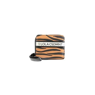 LOLA CASADEMUNT Portefeuille Zebra Print Modèle 12405011 Marron, motif animal, Porte-monnaie LOLA CASADEMUNT Portefeuille Zebra Print Modèle 12405011 Marron, motif animal, Porte-monnaie
