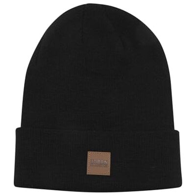 Urban Classics Bonnet long en cuir patch Bonnet tricoté Mixte (lot de 1) Urban Classics Bonnet long en cuir patch Bonnet tricoté Mixte (lot de 1)