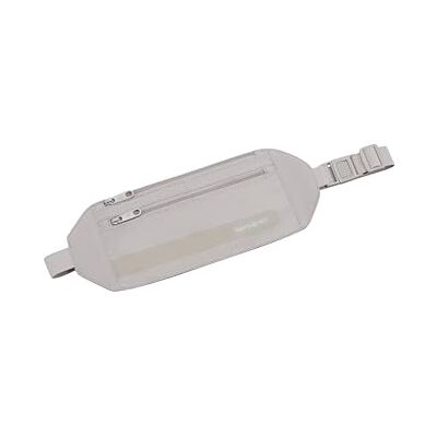 Samsonite TA Revolution Ceinture porte-monnaie avec protection RFID, 2 poches zippées pour l'argent, les cartes bancaires, les billets, les cartes d'embarquement et le passeport, gris éclipse Samsonite TA Revolution Ceinture porte-monnaie avec protection RFID, 2 poches zippées pour l'argent, les cartes bancaires, les billets, les cartes d'embarquement et le passeport, gris éclipse