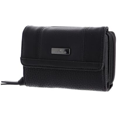TOM TAILOR Acc Juna, Portefeuille Femme, Noir (Black), 14x10x4 Centimeters (B x H x T) TOM TAILOR Acc Juna, Portefeuille Femme, Noir (Black), 14x10x4 Centimeters (B x H x T)