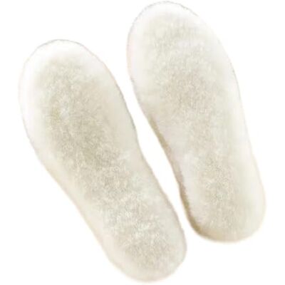 YGMNQAL Lot de 2 paires de semelles thermiques épaisses en peluche naturelle pour homme et femme Taille 35-45 (WT, 42) YGMNQAL Lot de 2 paires de semelles thermiques épaisses en peluche naturelle pour homme et femme Taille 35-45 (WT, 42)