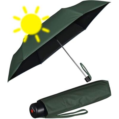 Knirps Mini parapluie léger C.058 Manuel avec protection UV et chaleur, Forest-black Protection contre les UV et la chaleur, 92 cm Knirps Mini parapluie léger C.058 Manuel avec protection UV et chaleur, Forest-black Protection contre les UV et la chaleur, 92 cm