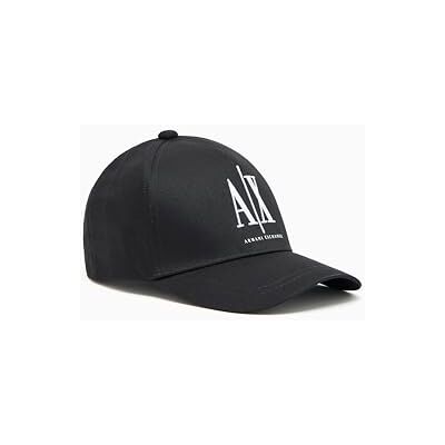 Giorgio Armani Exchange Casquette de baseball avec logo brodé ton sur ton pour femme, noire, TU, Noir, taille unique Giorgio Armani Exchange Casquette de baseball avec logo brodé ton sur ton pour femme, noire, TU, Noir, taille unique
