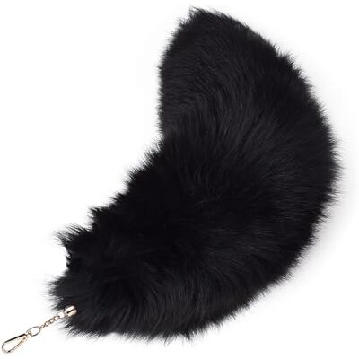 Benyong Fox Tail Therian Tail Queue de renard Queue de renard Therian Noir 40,6 cm, 13, Einheitsgröße Benyong Fox Tail Therian Tail Queue de renard Queue de renard Therian Noir 40,6 cm, 13, Einheitsgröße