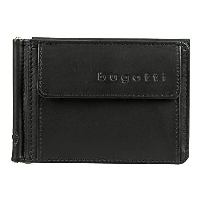 bugatti Primo – portefeuille en cuir pour homme avec clip, livré dans un coffret cadeau élégant – Noir bugatti Primo – portefeuille en cuir pour homme avec clip, livré dans un coffret cadeau élégant – Noir